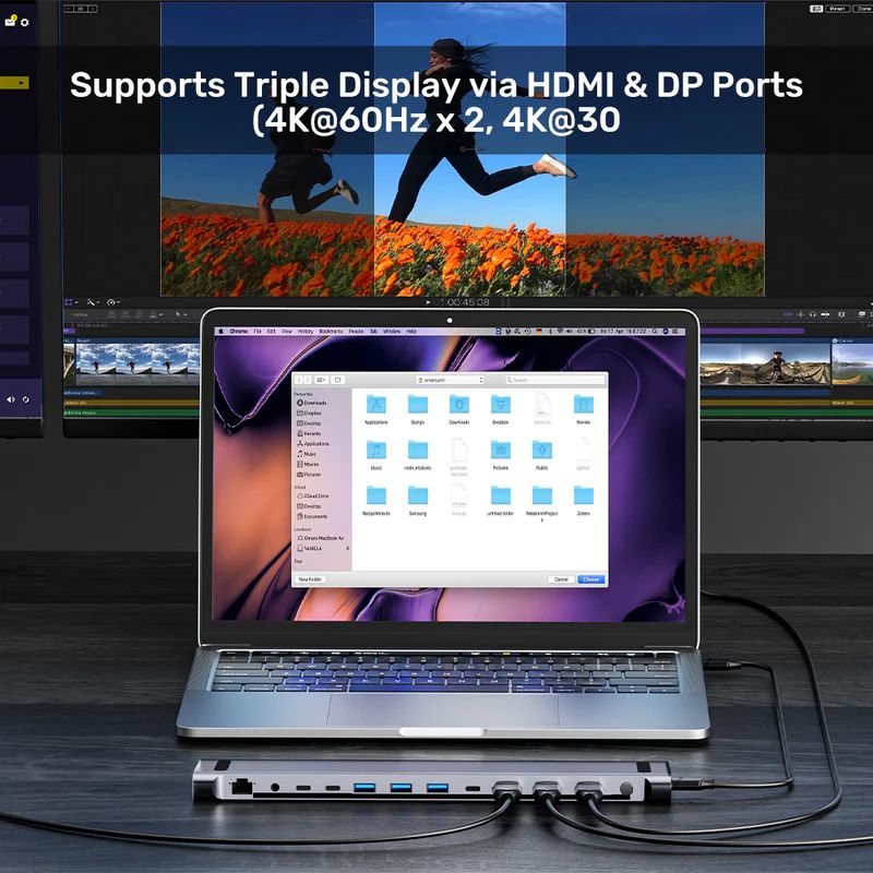 Unitek uHUB15+ USB-C Triple 4K KVM Docking Station