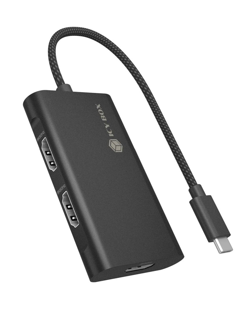 Raidsonic IcyBox IB-AD1030-C Adapter USB-C to Triple HDMI 4K