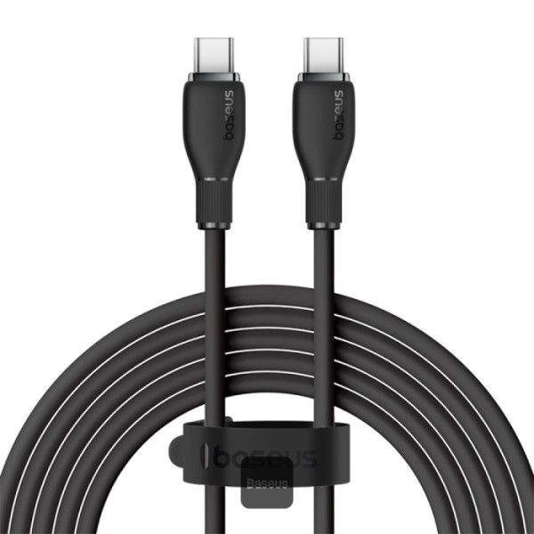 Baseus Pudding Series Fast Charging Cable With High-Speed Data Transmission Type-C to Type-C 100W 5A 1,2m Black