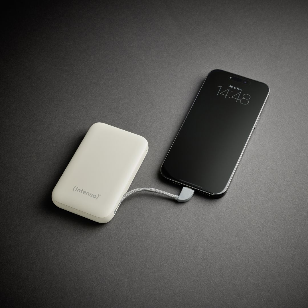 Intenso S10000 10000mAh + Integriertes USB-C PowerBank Beige