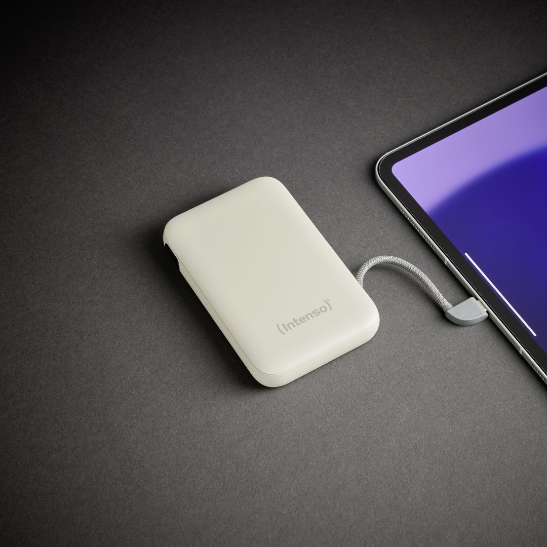 Intenso S10000 10000mAh + Integriertes USB-C PowerBank Beige