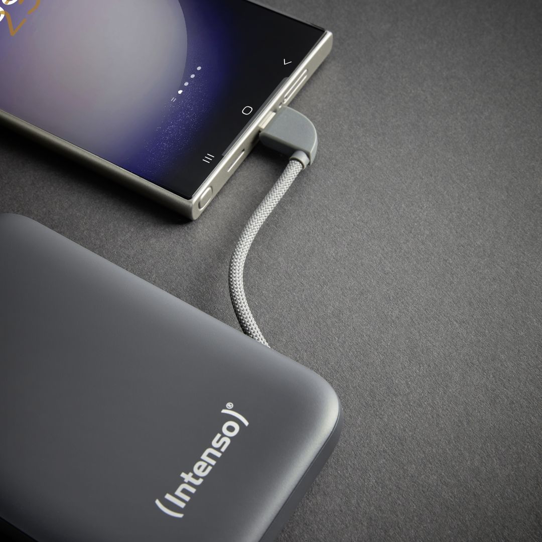 Intenso S10000 10000mAh + Integriertes USB-C PowerBank Grey