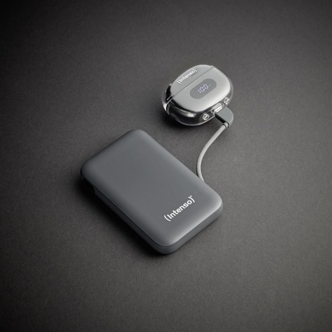 Intenso S10000 10000mAh + Integriertes USB-C PowerBank Grey