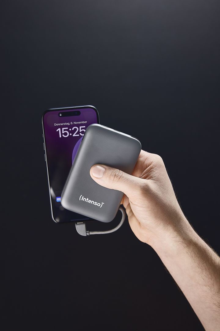 Intenso S10000 10000mAh + Integriertes USB-C PowerBank Grey