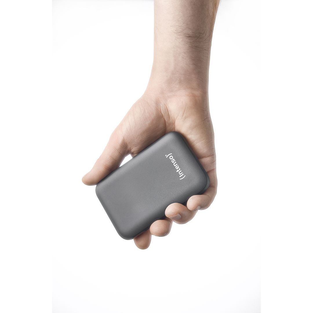 Intenso S10000 10000mAh + Integriertes USB-C PowerBank Grey