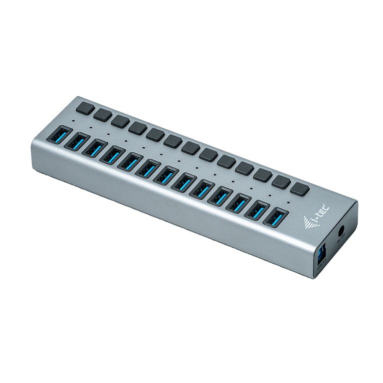 I-TEC 13 port USB 3.0 Charging Hub+Power Adapter 60W Grey
