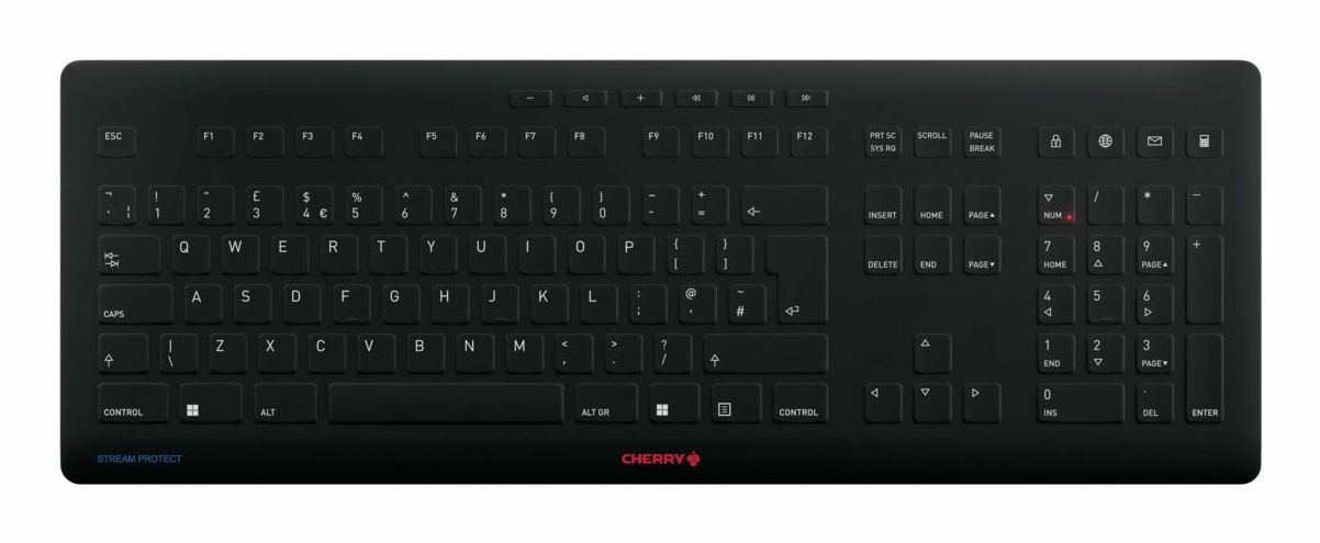 Cherry Stream Protect Wireless Keyboard Black UK