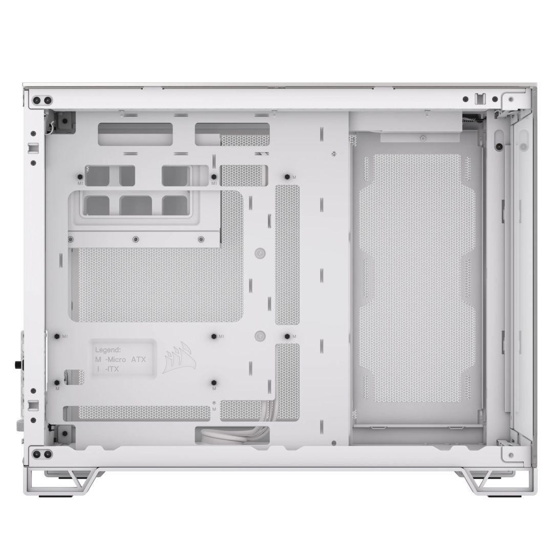 Corsair 2500X Tempered Glass White/Satin Gray Alloy