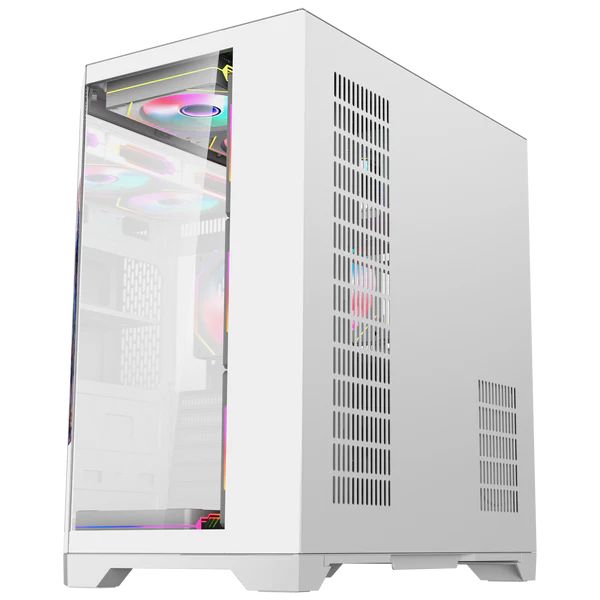 Rampage NOVA RGB Tempered Glass White