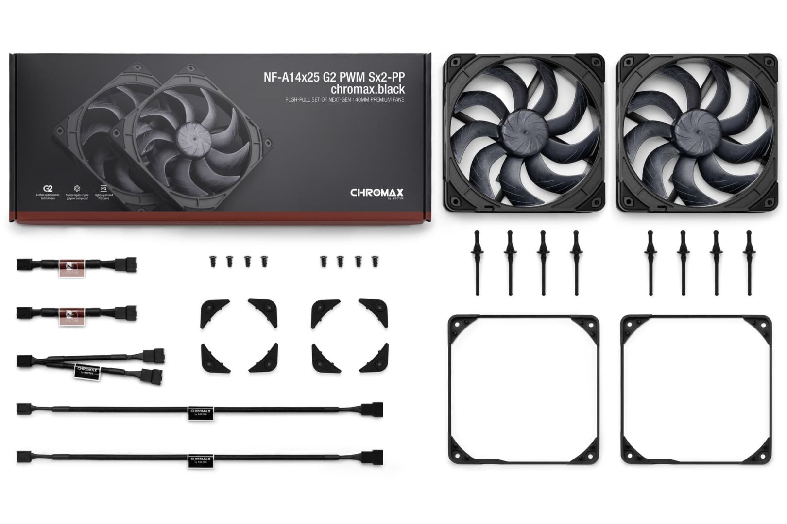 Noctua NF-A14X25 G2 PWM SX2-PP CHROMAX.BLACK