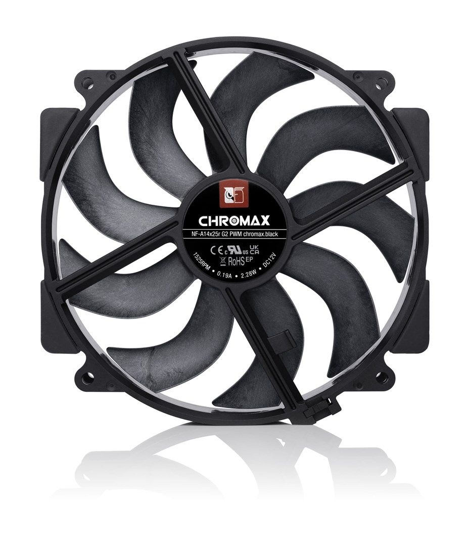 Noctua NF-A14x25r G2 PWM chromax.black