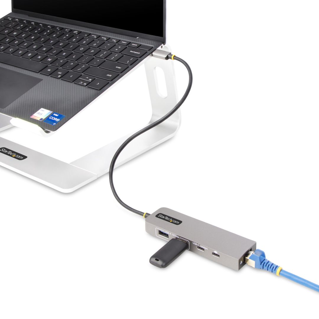 Startech 3-Port USB-C Hub with 2.5 Gbps Ethernet and 100W Power Delivery Pass-Through Port