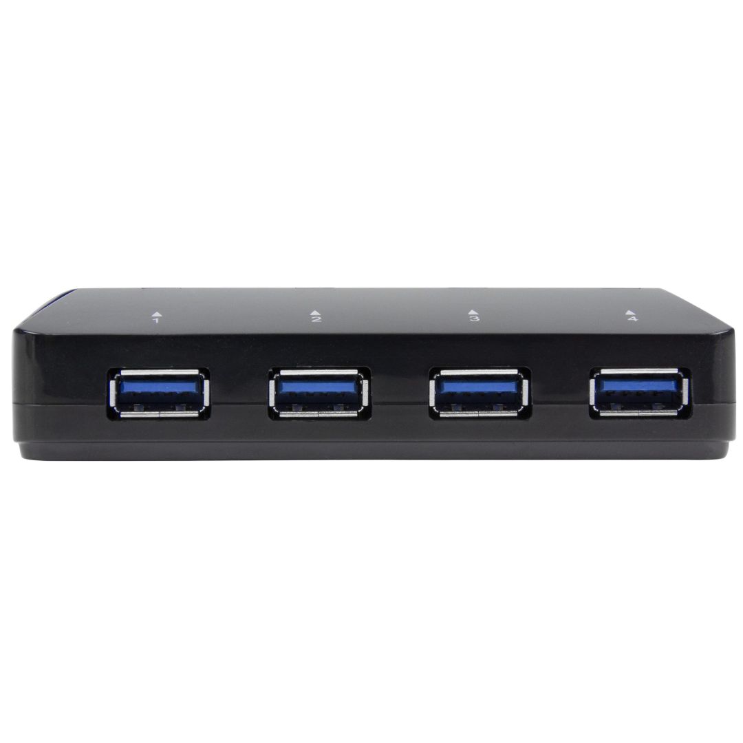Startech 4-portos USB3.0 HUB Black