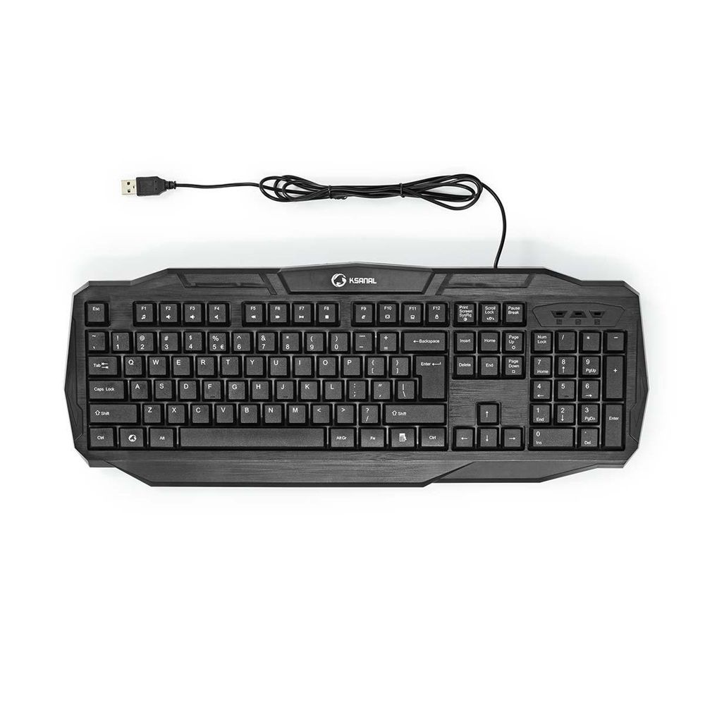 Nedis GKBD100BKUS Wired Gaming Keyboard Black US