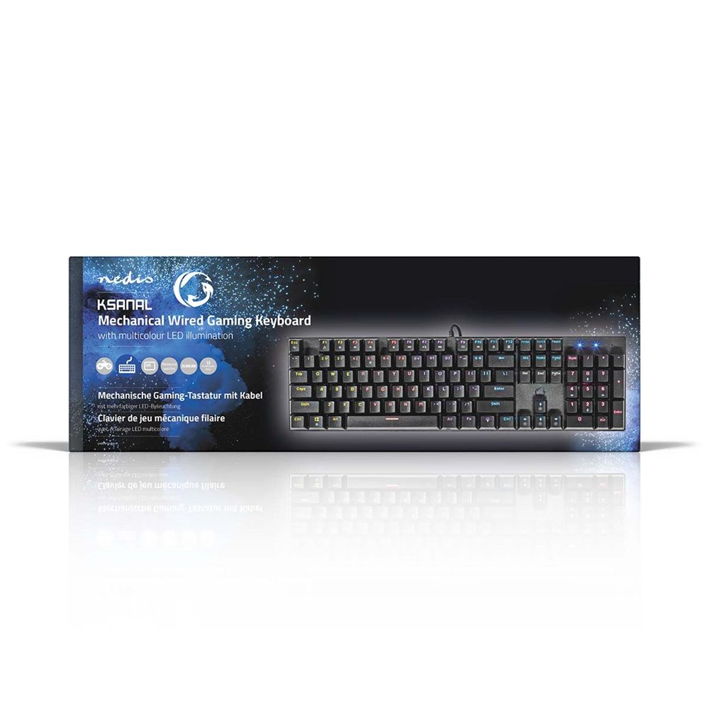 Nedis GKBDM110BKUS Wired Gaming Keyboard Black US