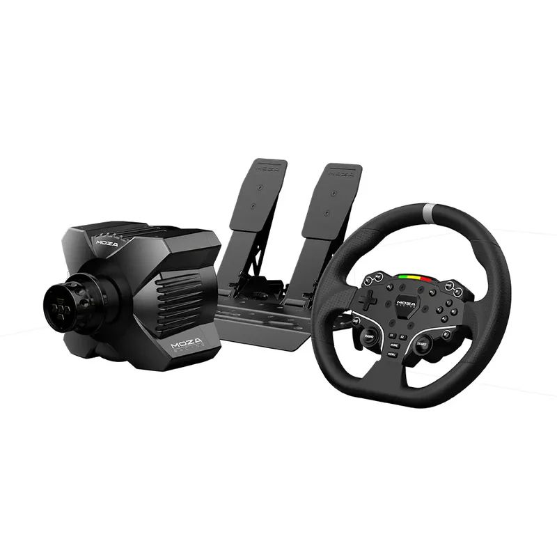 MOZA R3 Racing Wheel and Pedals Black