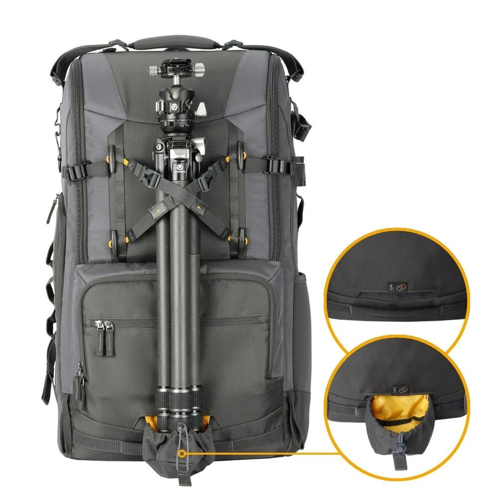 Vanguard Alta Sky 69 Camera Backpack >1200mm and extra lenses 49 Litres Black
