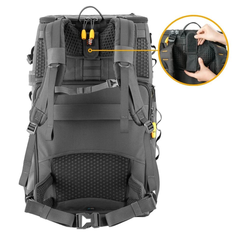 Vanguard Alta Sky 69 Camera Backpack >1200mm and extra lenses 49 Litres Black