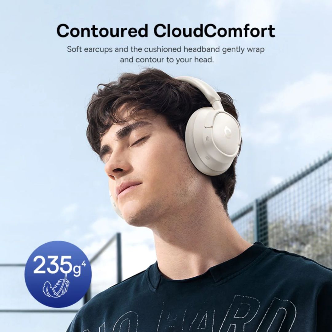 Baseus Bass BH1 NC Wireless Noise Cancelling Headphones White