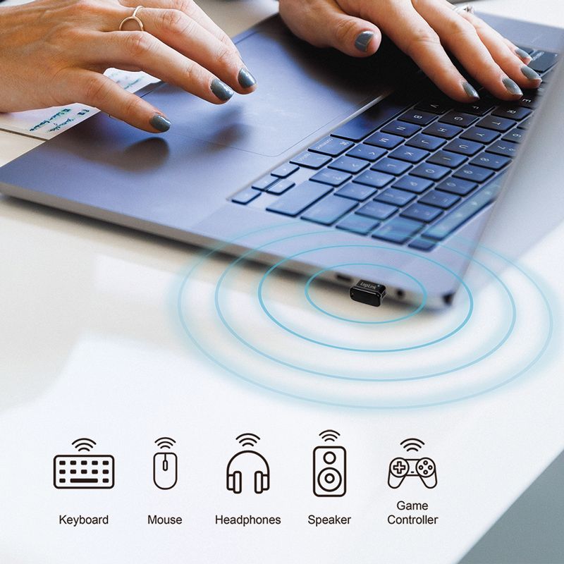 Logilink Bluetooth 5.3 adapter USB-A with LED Black