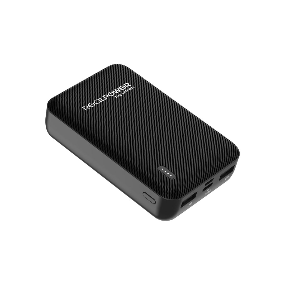 Realpower PB-10000 SE 10000mAh PowerBank Black