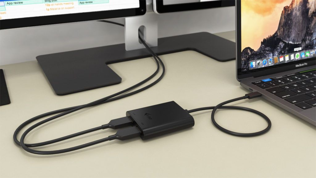 I-TEC USB-C 3.1 Dual 4K HDMI Video Adapter Black