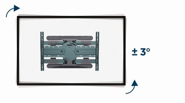 Gembird WM-80STR-01 Rotating full motion TV wall mount 40