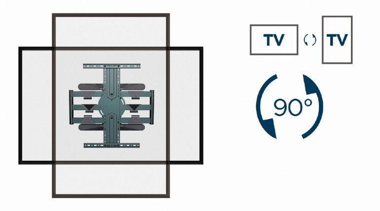 Gembird WM-80STR-01 Rotating full motion TV wall mount 40