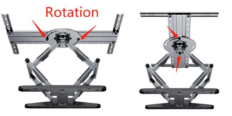 Gembird WM-80STR-01 Rotating full motion TV wall mount 40
