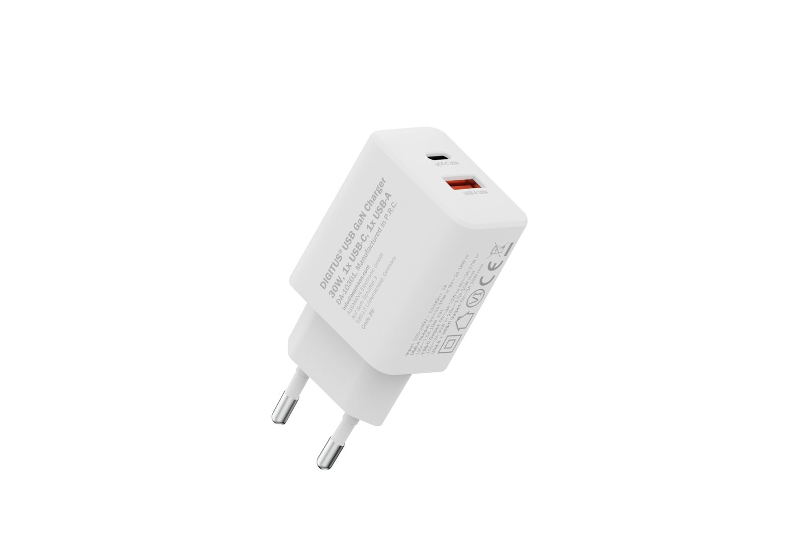 Digitus DA-10301 30W USB GaN Charger White
