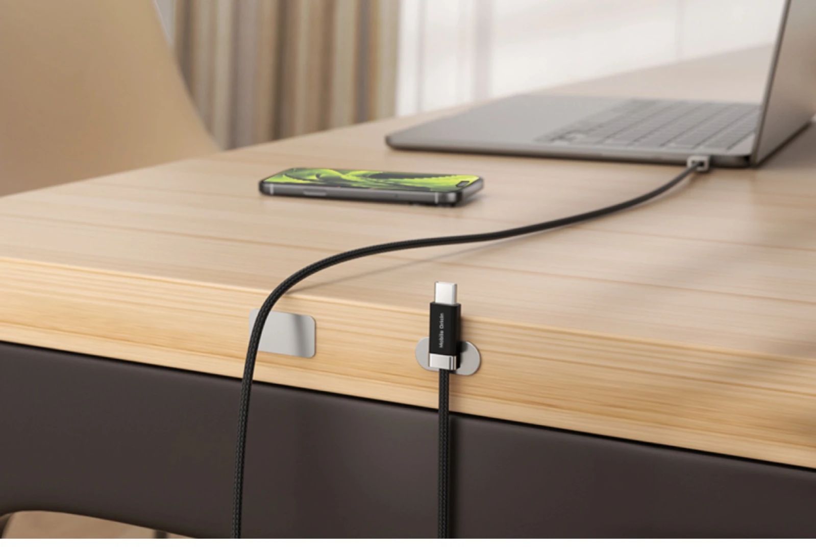 Mobile Origin 60W Magnetic StayCable USB-C to USB-C 1,5m Black