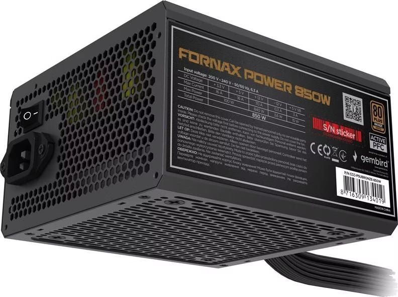 Gembird 850W 80+ Bronze CCC-PSUBRONZE-850W OEM