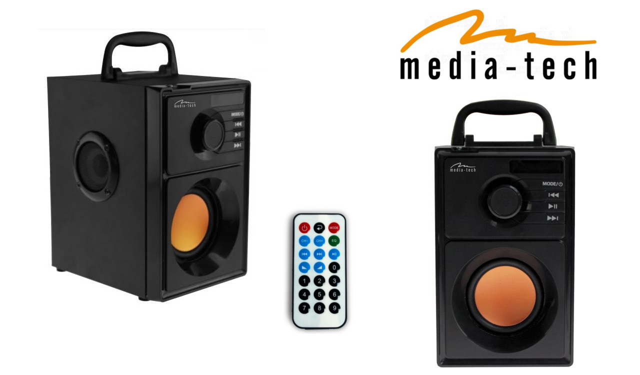 Media-Tech MT3145 BoomBox BT Bluetooth hangszóró Black