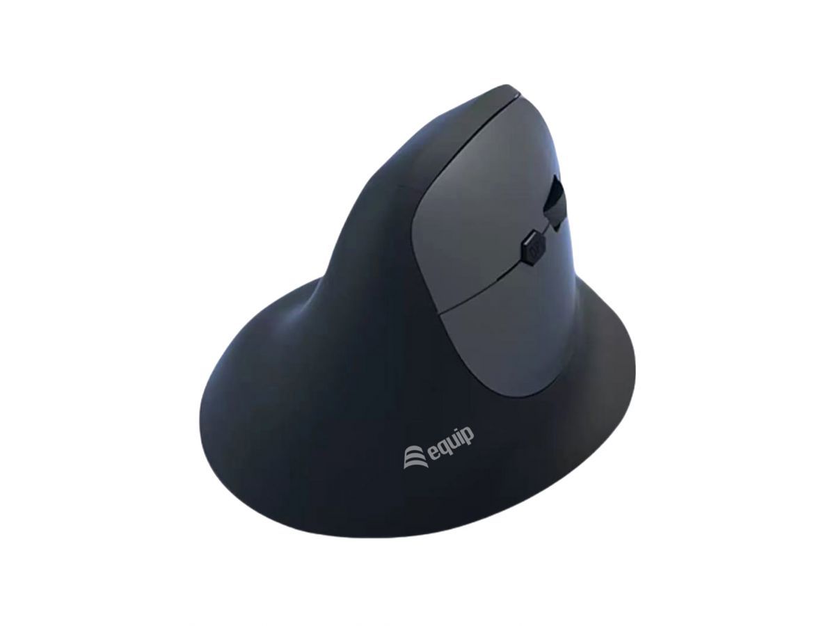 EQuip Ergonomic Dual Mode Wireless Mouse Black