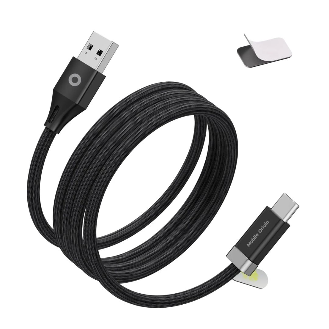 Mobile Origin 27W Magnetic StayCable USB-C to USB-A 1,5m Black