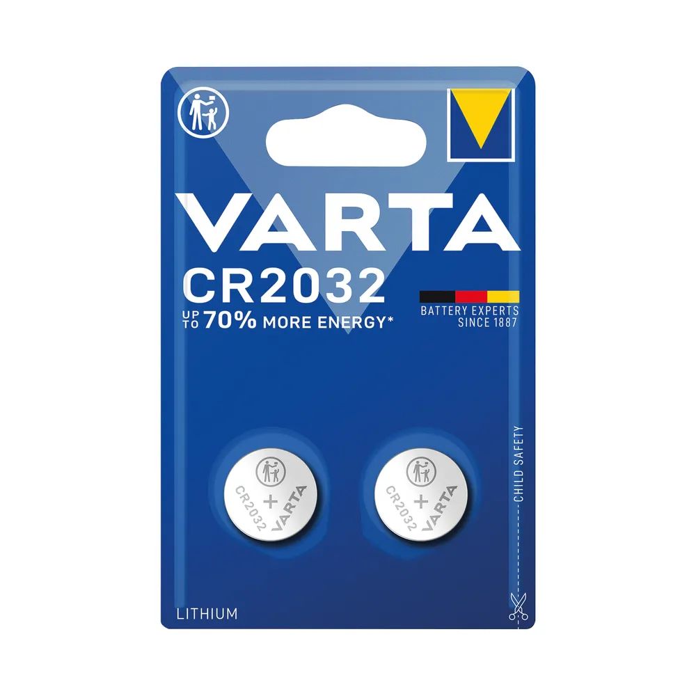 Varta CR2032 Lítium Gombelem 2db/csomag