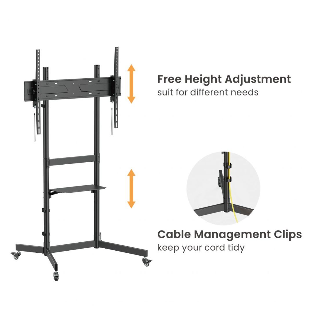 EQuip Economy TV Trolley 55