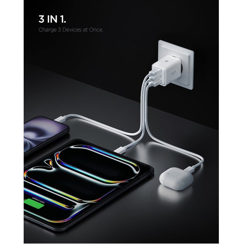 Spigen Essential 47W Wall Charger White