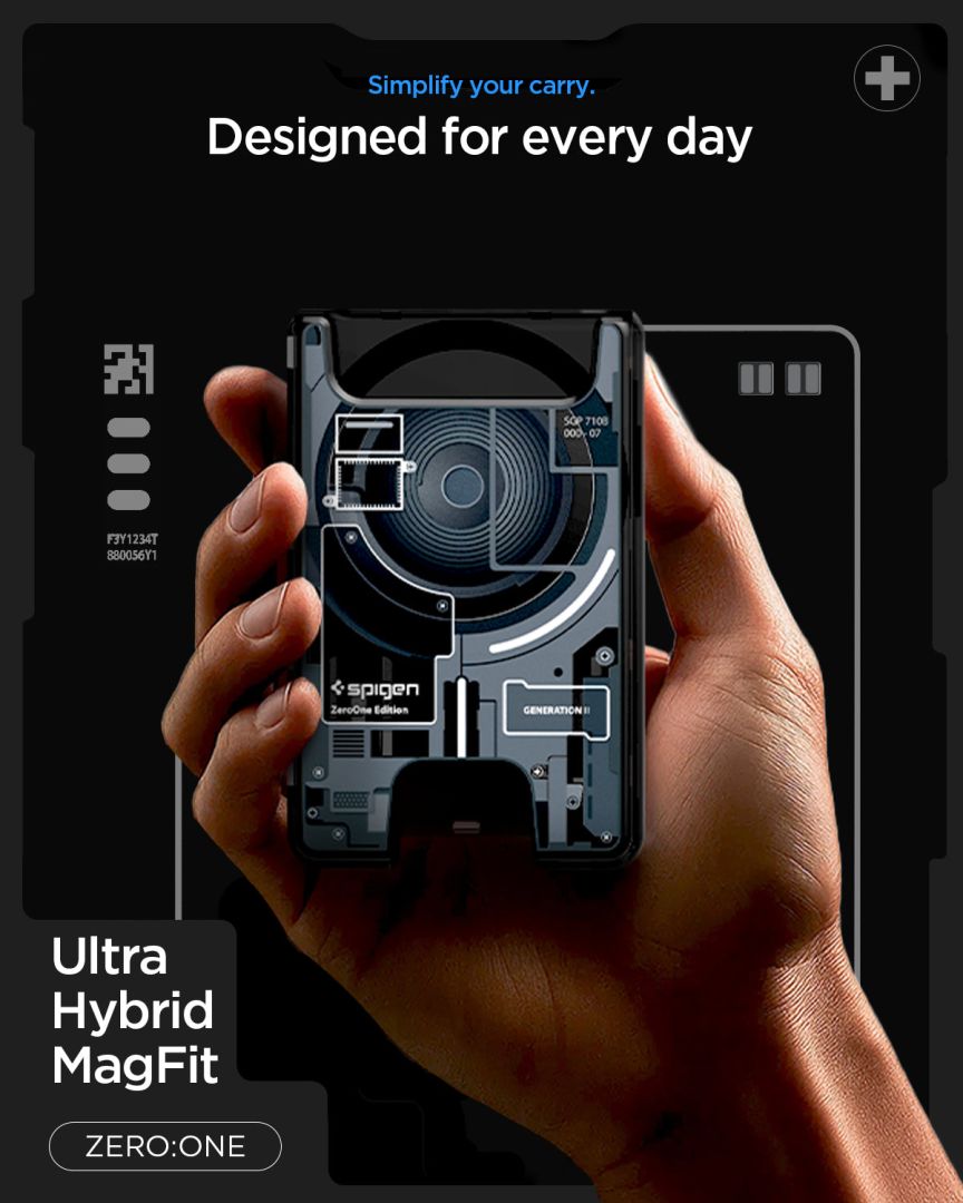 Spigen Ultra Hybrid Wallet MagSafe Zero One Black