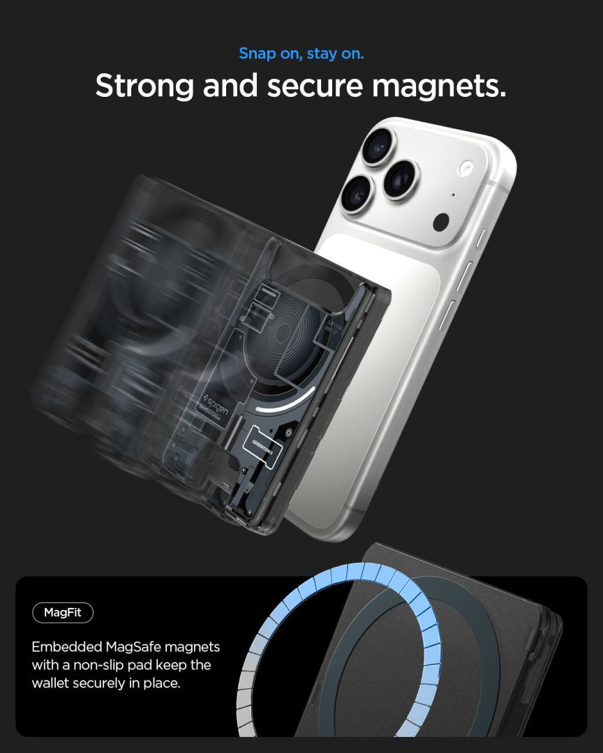 Spigen Ultra Hybrid Wallet MagSafe Zero One Black