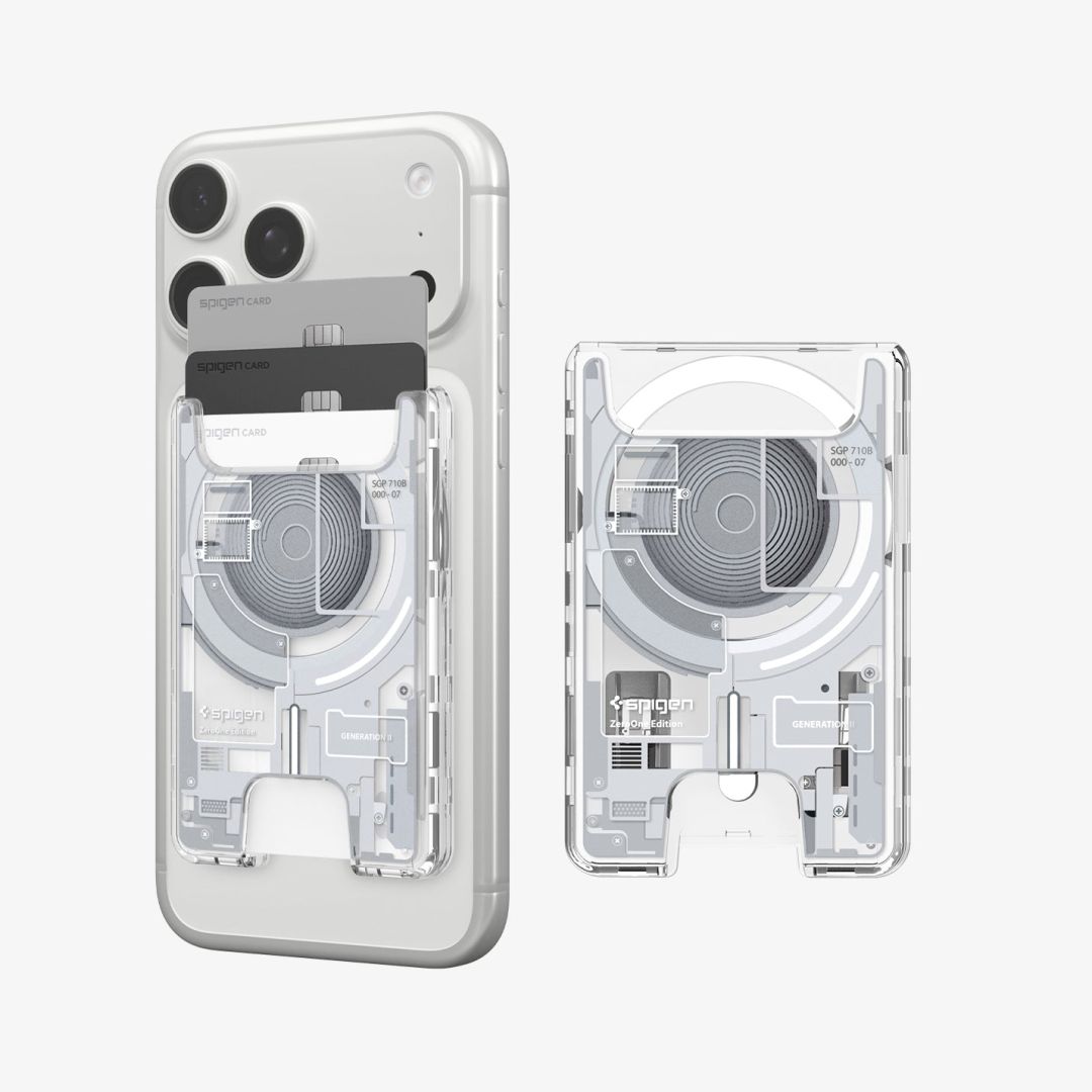 Spigen Ultra Hybrid Wallet MagSafe Zero One White