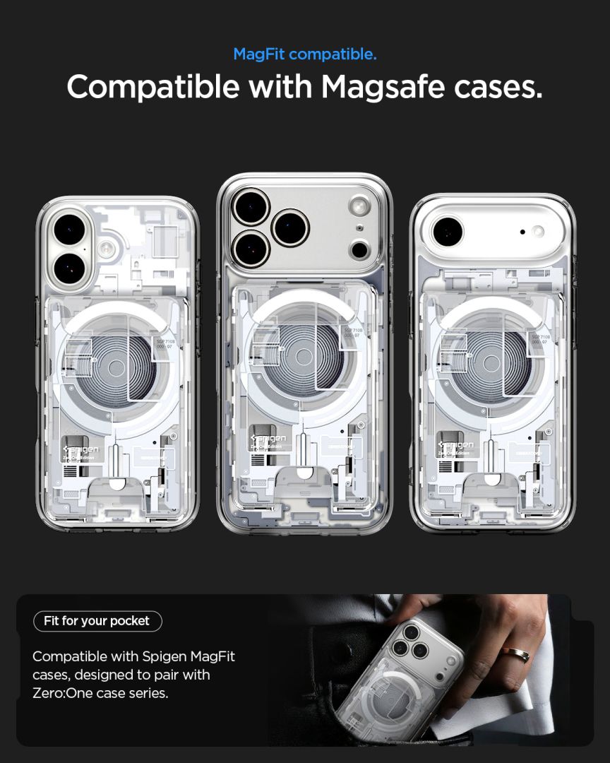 Spigen Ultra Hybrid Wallet MagSafe Zero One White