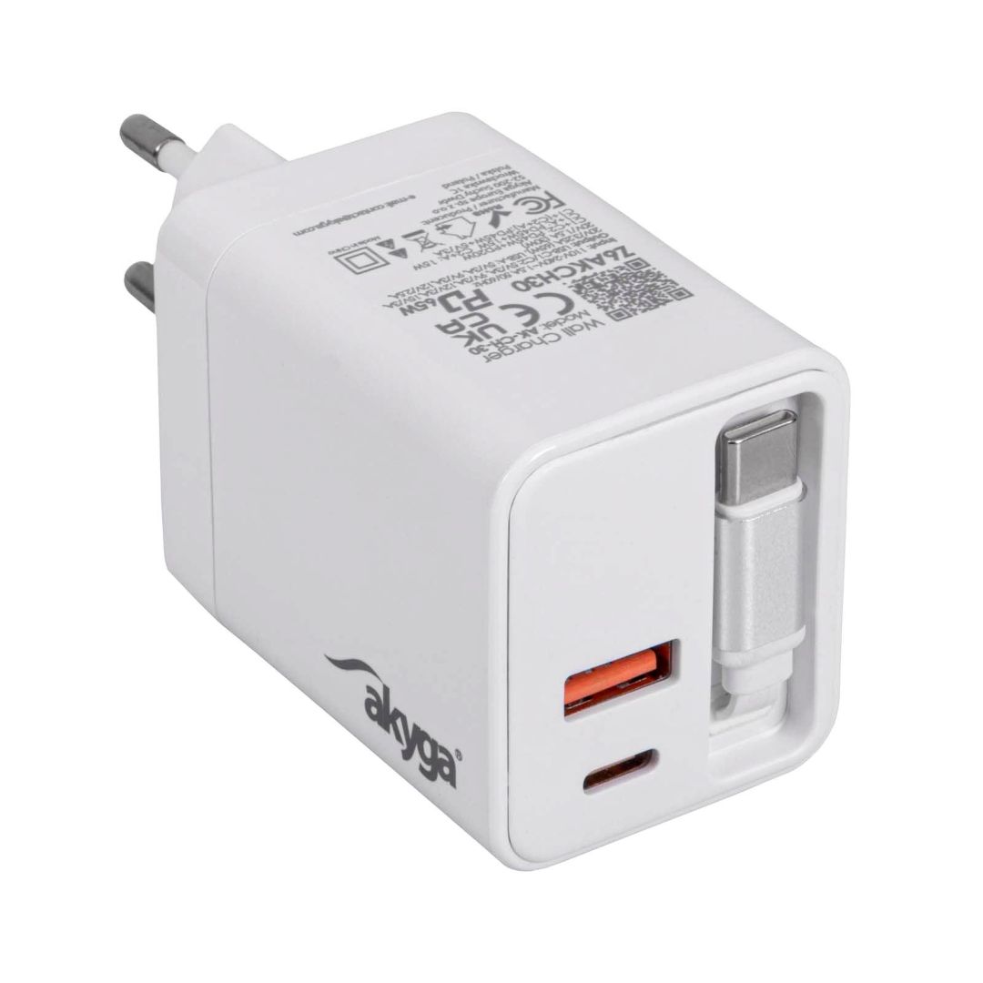 Akyga AK-CH-30 65W Wall Charger White