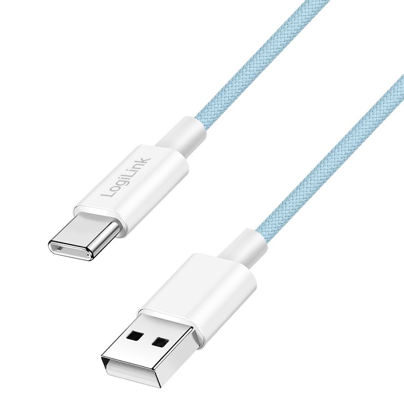 Logilink USB 2.0 Type-C C/M - A/M 60W cable 1m Blue