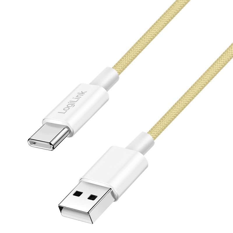 Logilink USB 2.0 Type-C C/M - A/M 60W cable 1m Yellow
