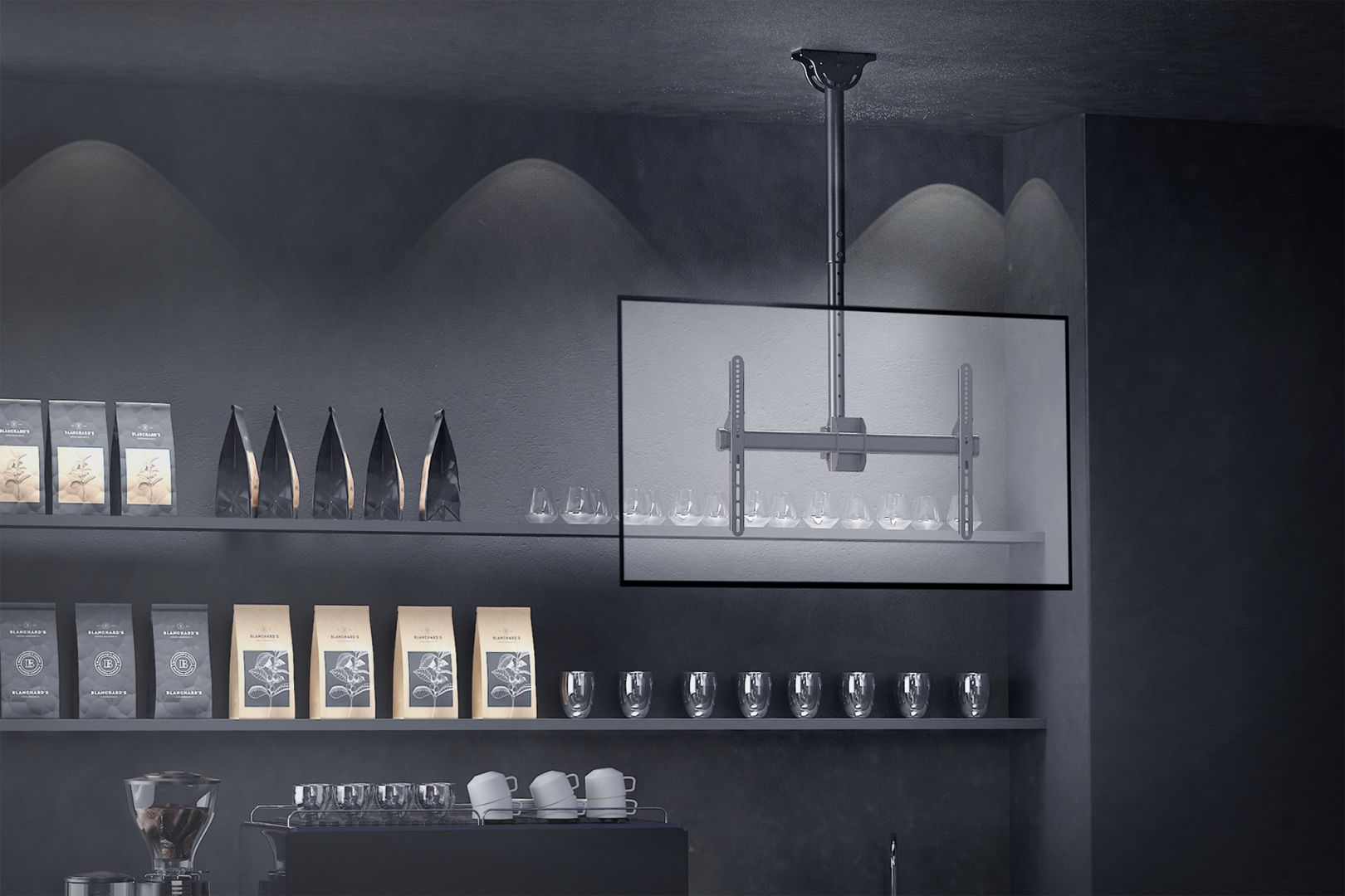 Digitus DA-90421 Monitor/TV Ceiling Mount 37-70