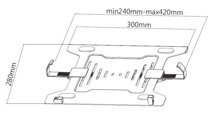 EQuip VESA Laptop Holder 10