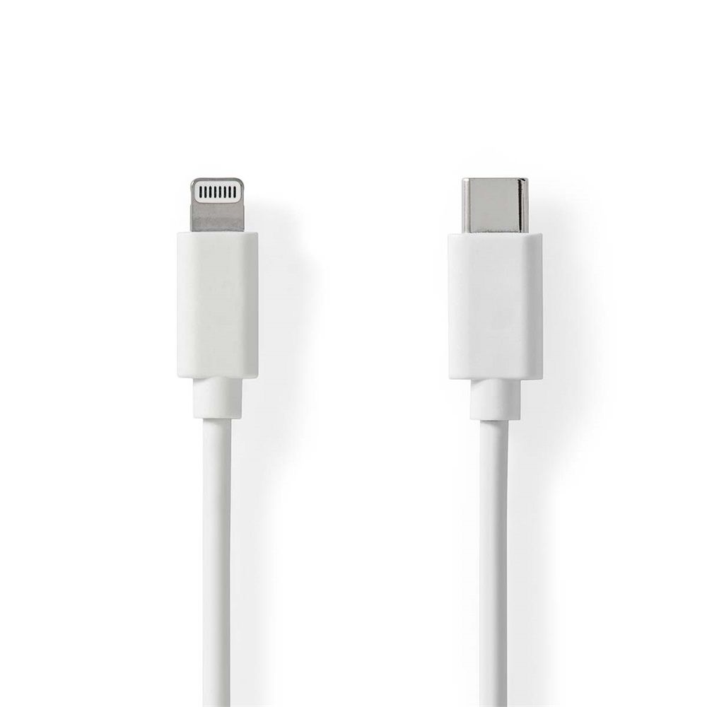 Nedis USB-C to Lightning Cable 1m White