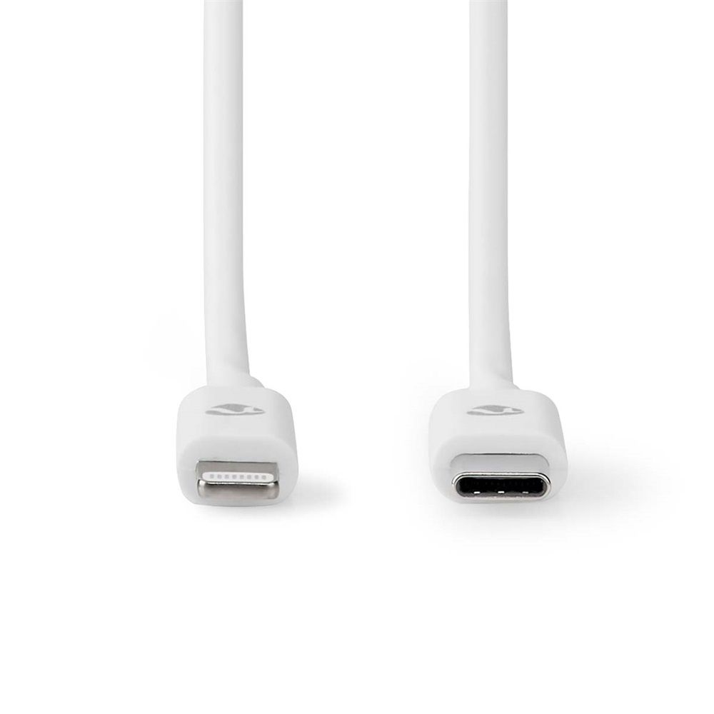 Nedis USB-C to Lightning Cable 1m White