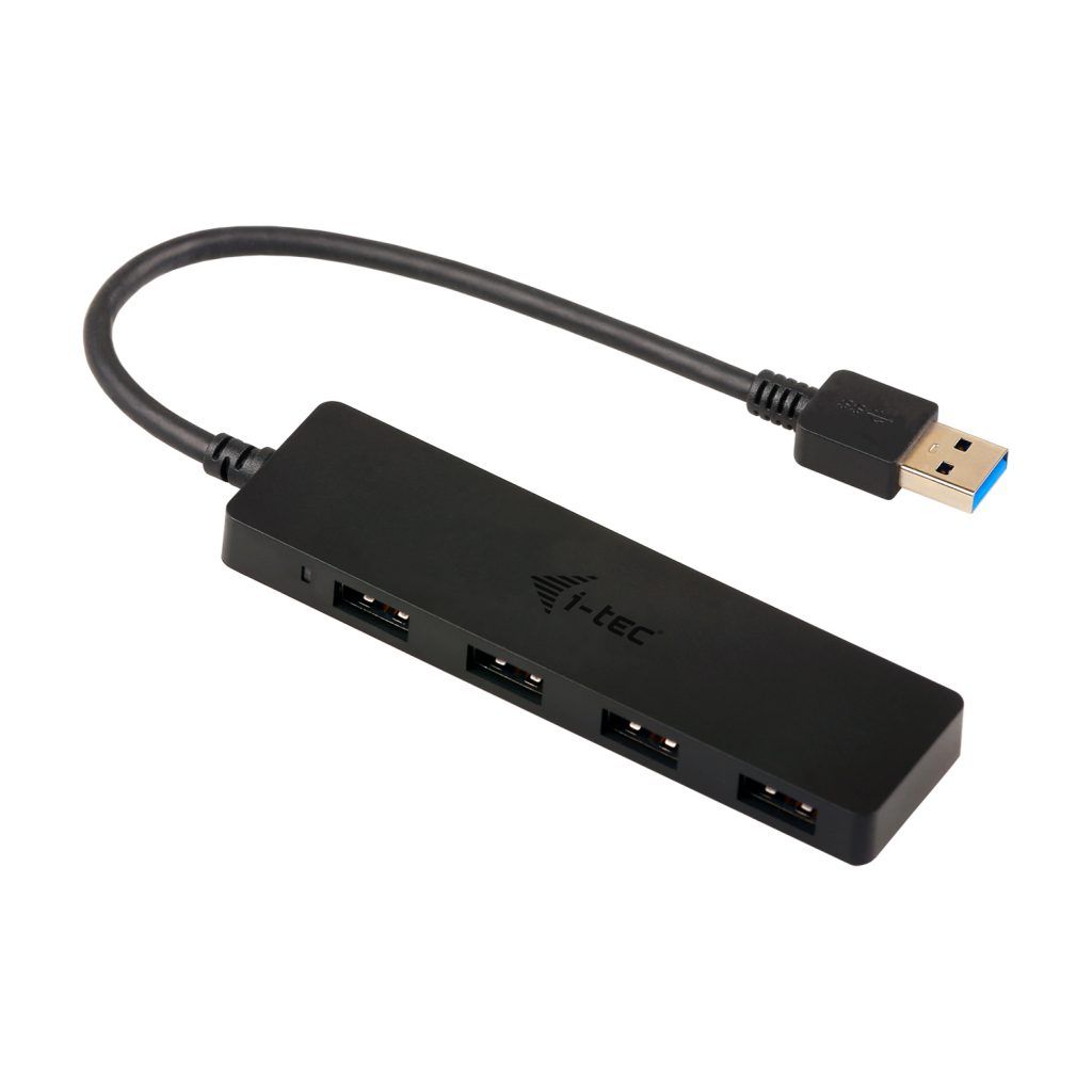 A4-Tech USB 3.0 Slim Passive HUB 4 Port Black 